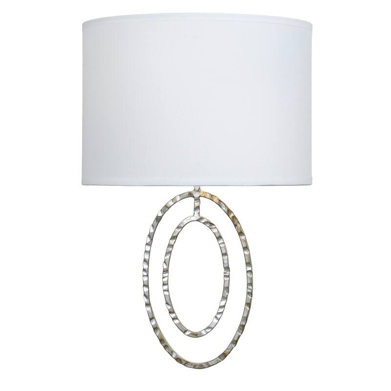 Layla 2 Light Antique Silver Sconce - 8.5'' W x 13'' H x 4.5'' D - 8.5'' W x 13'' H x 4.5'' D