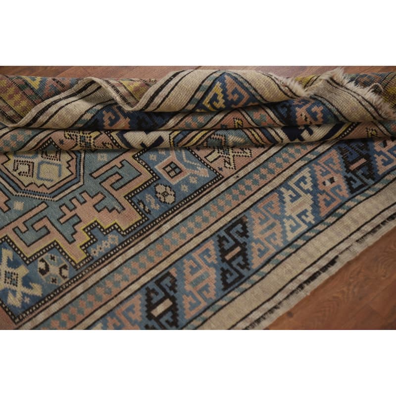 Pre-1900 Antique Shirvan Accent Rug Hand-Knotted Wool Carpet - 3'3"x 5'5"