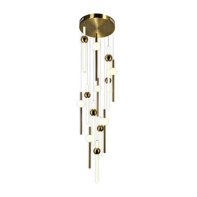 Baton LED Pendant With Brass Finish