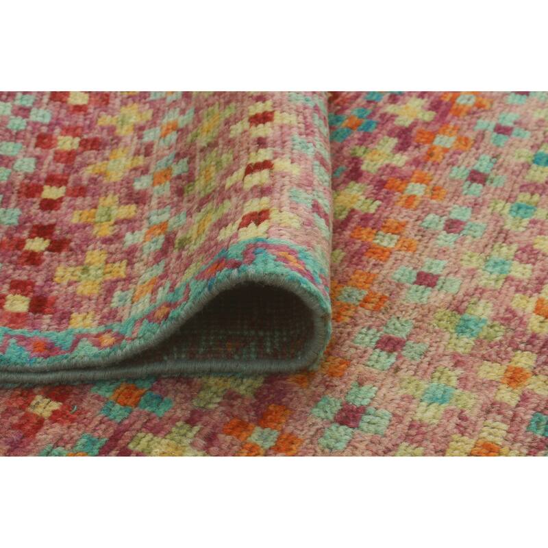 Balochi Ade Purple/Red Rug - 5'3" x 8'1"