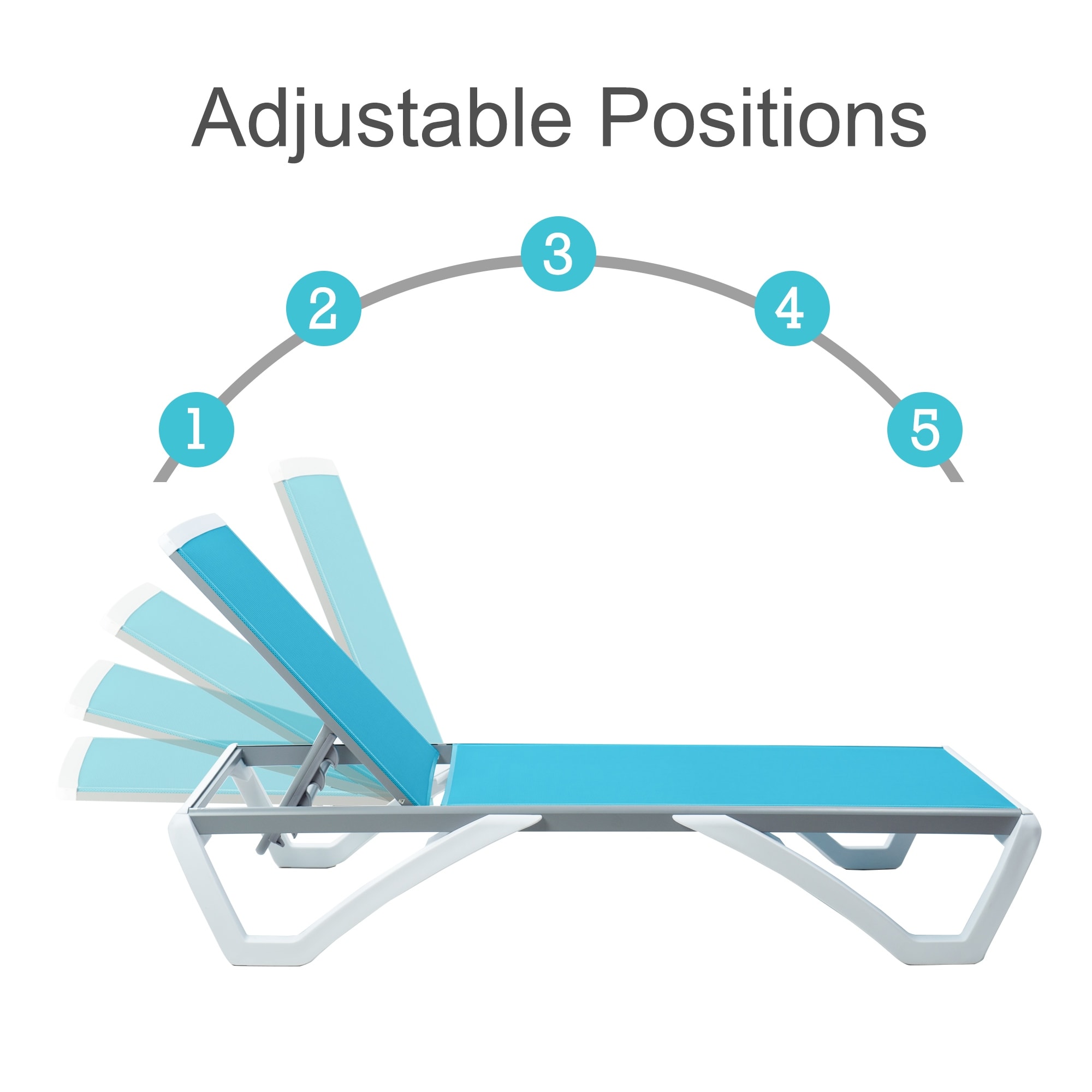 Kozyard Alan Full Flat Aluminum Table with Polypropylene Resin Legs-image