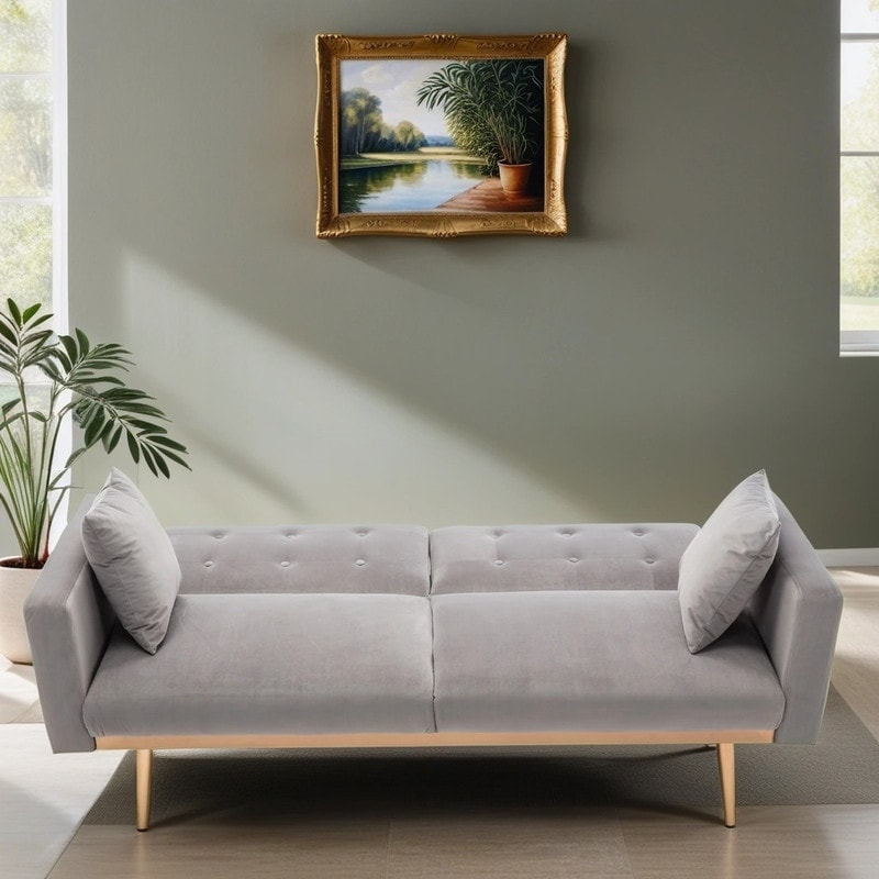 Velvet 2 seater sofa outlet bed