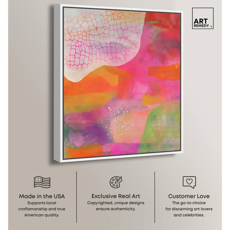 Garnet Gleam III Canvas by Art Remedy