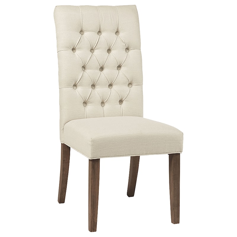 Douglas Oatmeal Upholstered Dining Side Chair (Set of 2)