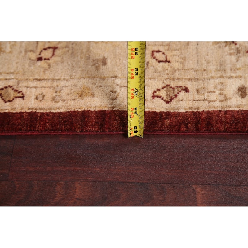 Vegetable Dye Traditional Chobi Peshawar Area Rug Wool Hand-knotted - 5'10" x 8'3"