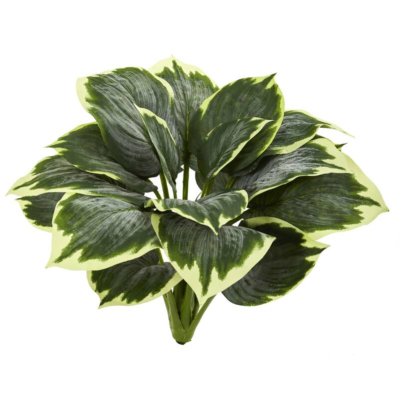 Set of 6 Variegated Hosta Artificial Plant, 23"
