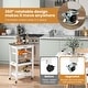preview thumbnail 7 of 8, Costway Compact Kitchen Island Cart Rolling Service Trolley with