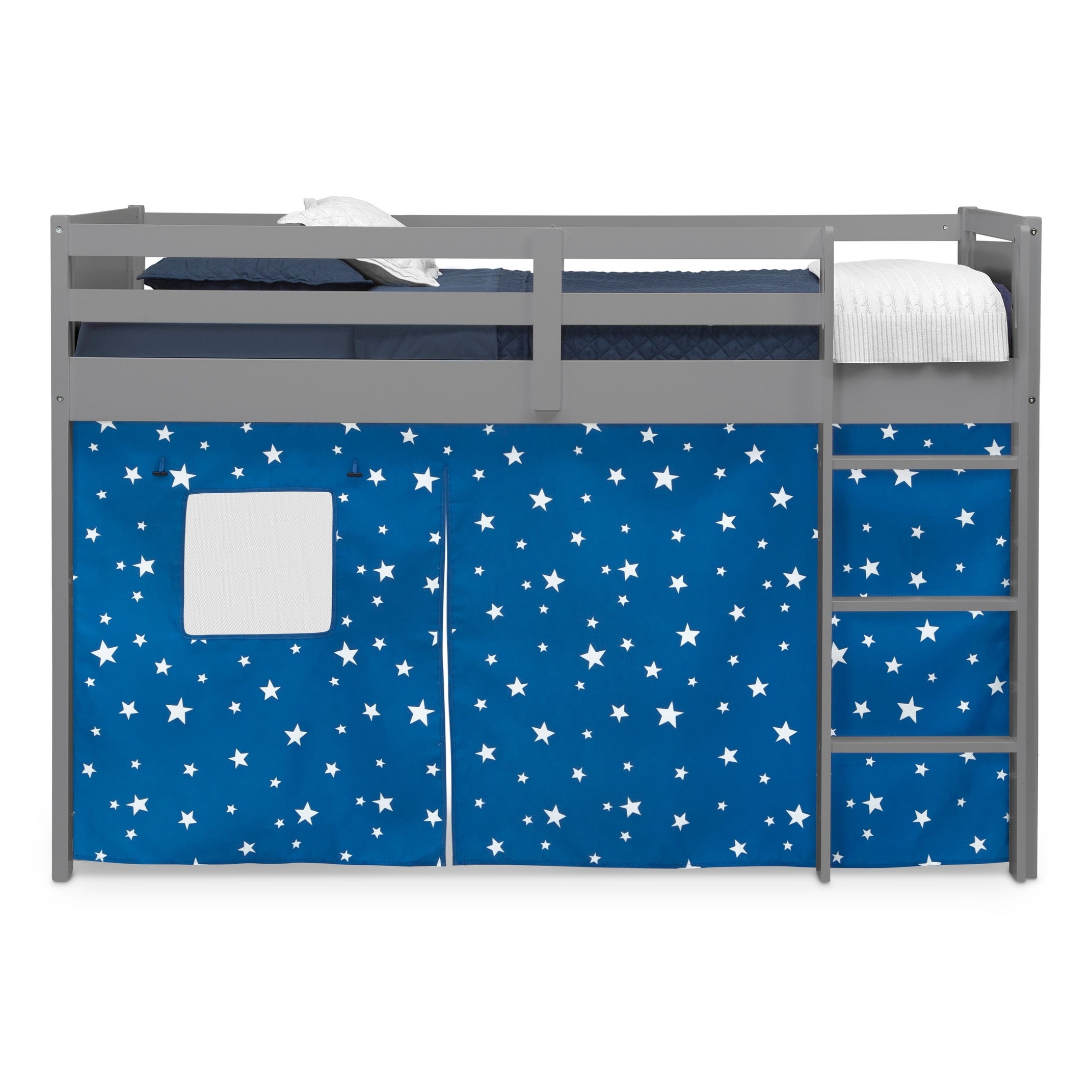 Kids loft 2025 bed tent