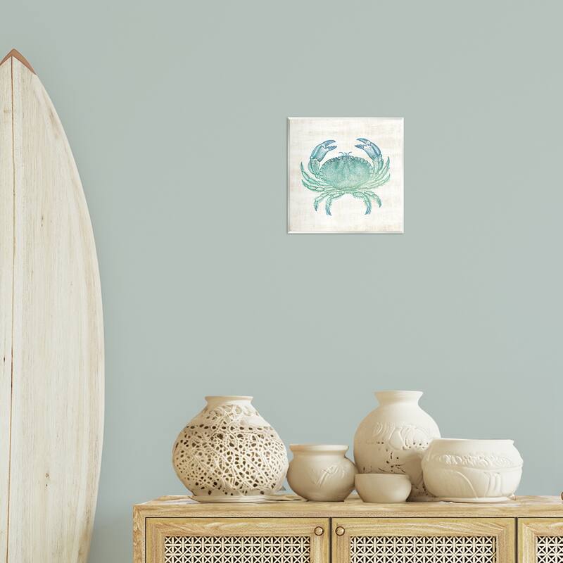 Stupell Ombre Crab Impression Wall Plaque Art Design By Susan Arnot