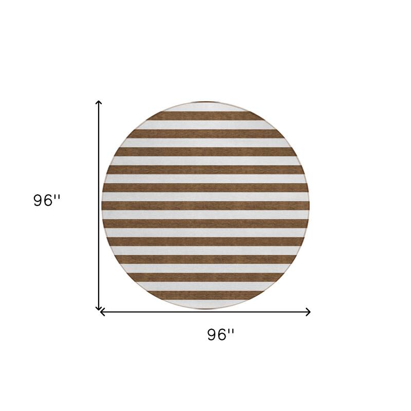 Almosi Stripe Weather Resistant Blended Style Outdoor Rug