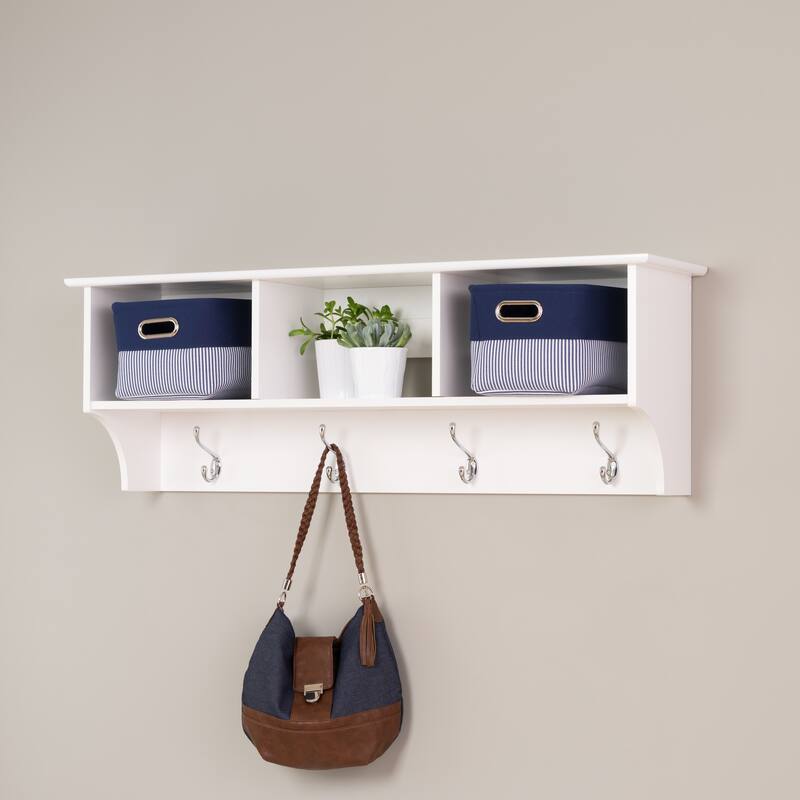 Winslow White Hanging Entryway Shelf