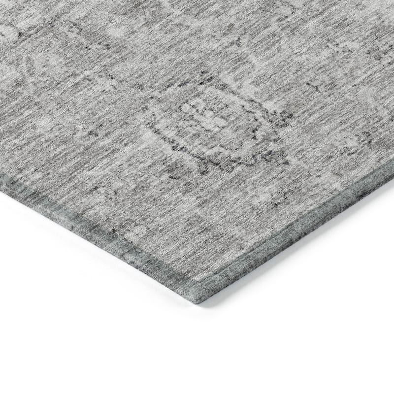HomeRoots Damask Transitional Rectangle Outdoor Rug