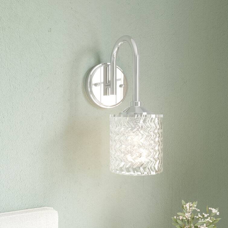 Acroma 1-light Dimmable Modern Armed Sconce Wall Sconce - Polished Chrome