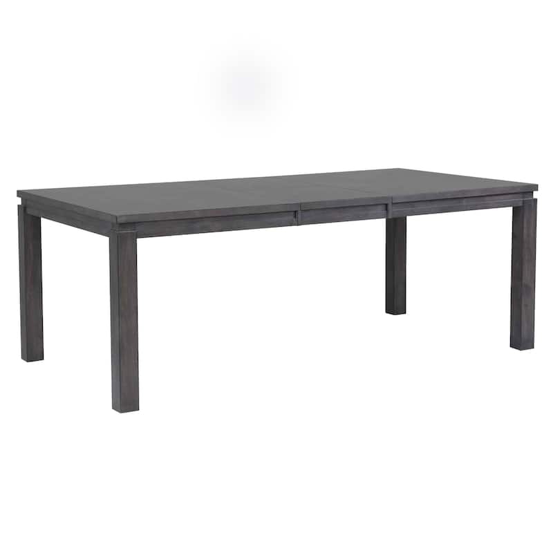 Extendable Dining Set - 8 Person Rectangular Table with 2 Upholstered Chairs