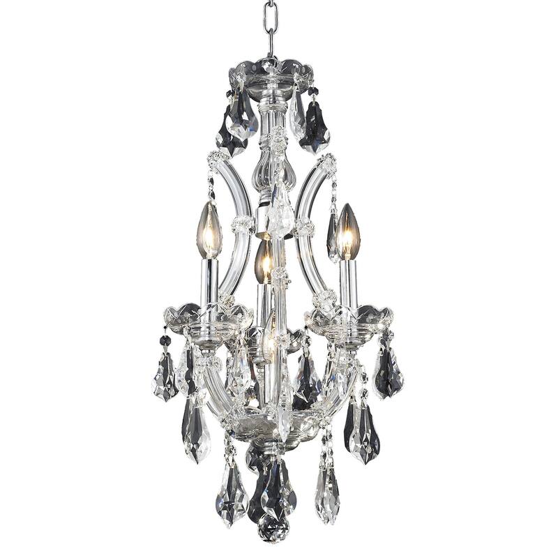 Fleur Illumination 4 light Chrome Chandelier