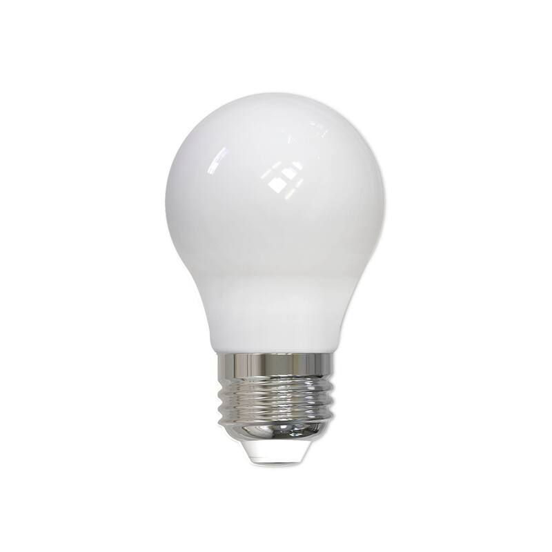 Bulbrite LED Filament Pack of (4) 7 Watt Dimmable A15 Light Bulb with Milky Glass Finish and Medium (E26) Base - Soft White Light