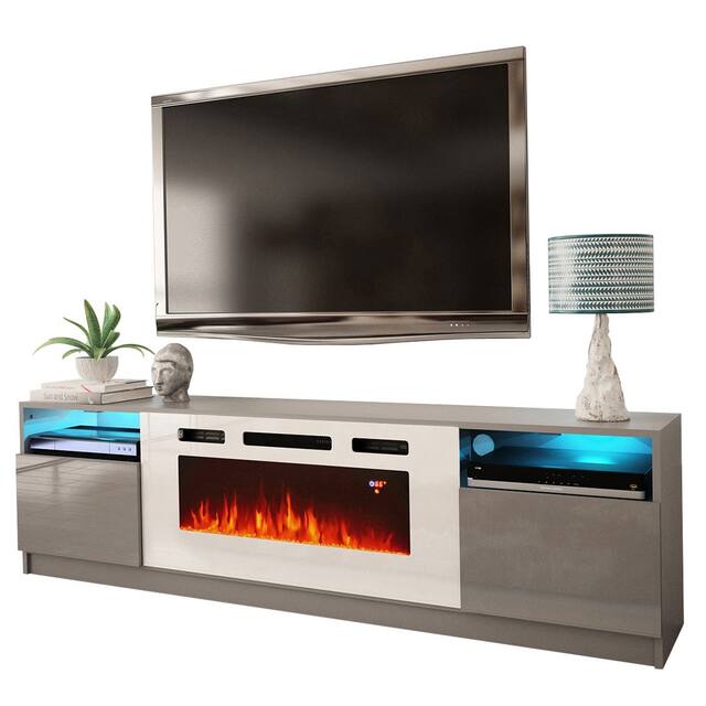 Strick & Bolton Amsden Electric Fireplace TV Stand