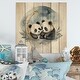 preview thumbnail 1 of 3, Designart "Watercolor Baby Pandas I" Animals Panda Print on Natural Pine Wood