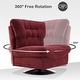 preview thumbnail 8 of 37, MCombo Swivel Accent Chair, Modern Tufted Upholstered Armless Chairs, Wide Seat Single Sofa Chair