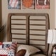 preview thumbnail 1 of 12, Carolyn Mid-Century Ash Walnut Finished Wood Headboard