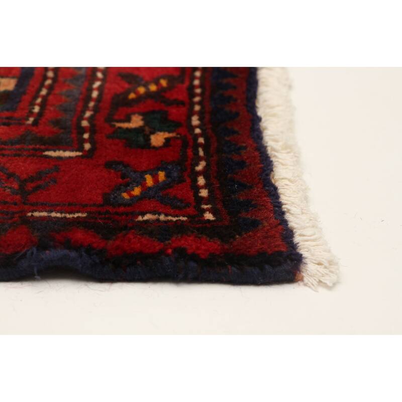 ECARPETGALLERY Hand-knotted Anadol Navy Wool Rug - 3'5 x 10'0