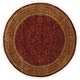 preview thumbnail 9 of 13, SAFAVIEH Couture Hand-knotted Ganges River Shantell Traditional Oriental Wool Rug with Fringe 10' Round - Rust/Green - Round
