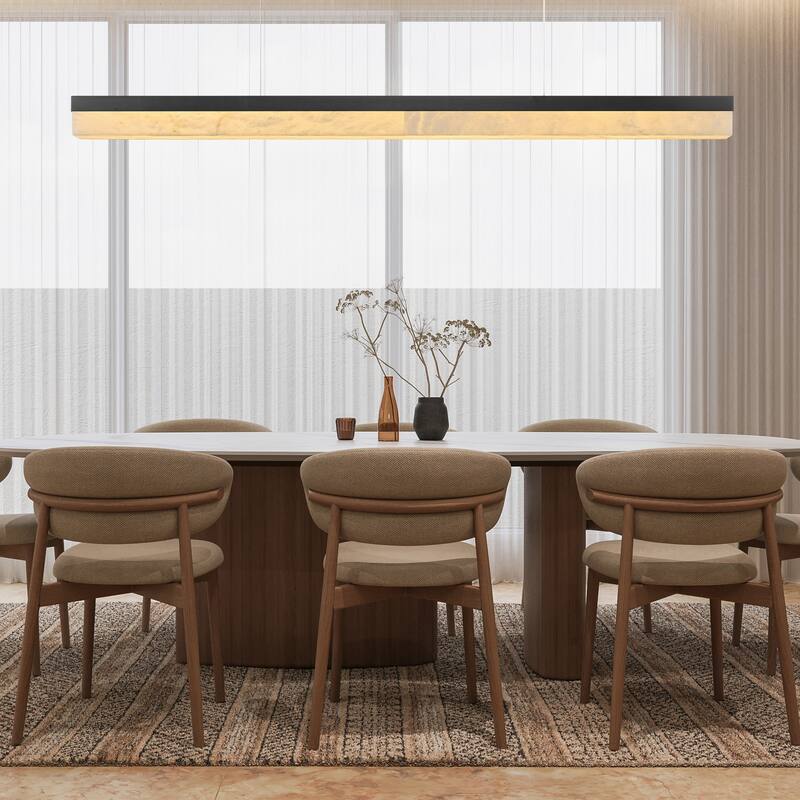 KAYLA Alabaster Pendant Light 1200 - 1800 Matte Black/Gold