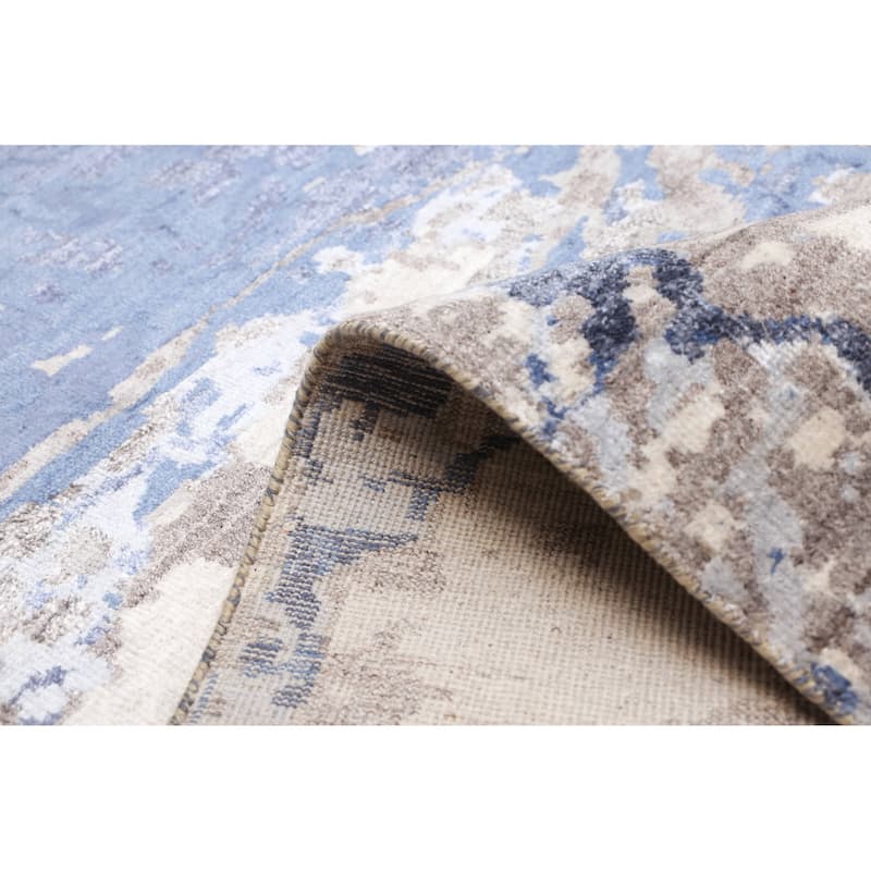 ECARPETGALLERY Hand-knotted Alma Grey Rug - 9'0 x 11'11