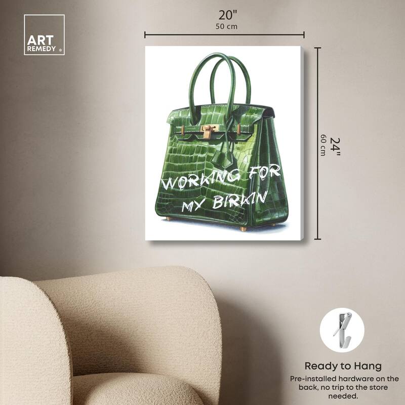 Doll Memories - Greeny Dream Canvas by Art Remedy, Gallery Wrapped