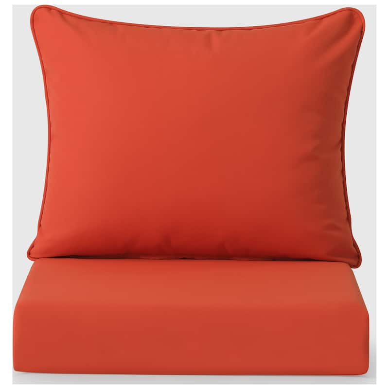 Birchwood All Weather HDPE Outdoor Patio Gray Deep Seating Conversation Set With Cushions (2-Piece)