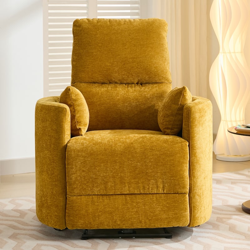 Chenille Power Recliner, 3-position Reclining Chair