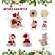 preview thumbnail 2 of 4, DolliBu Santa Rainbow Unicorn Stuffed Animal Plush Toy with Outfit - 9 inches