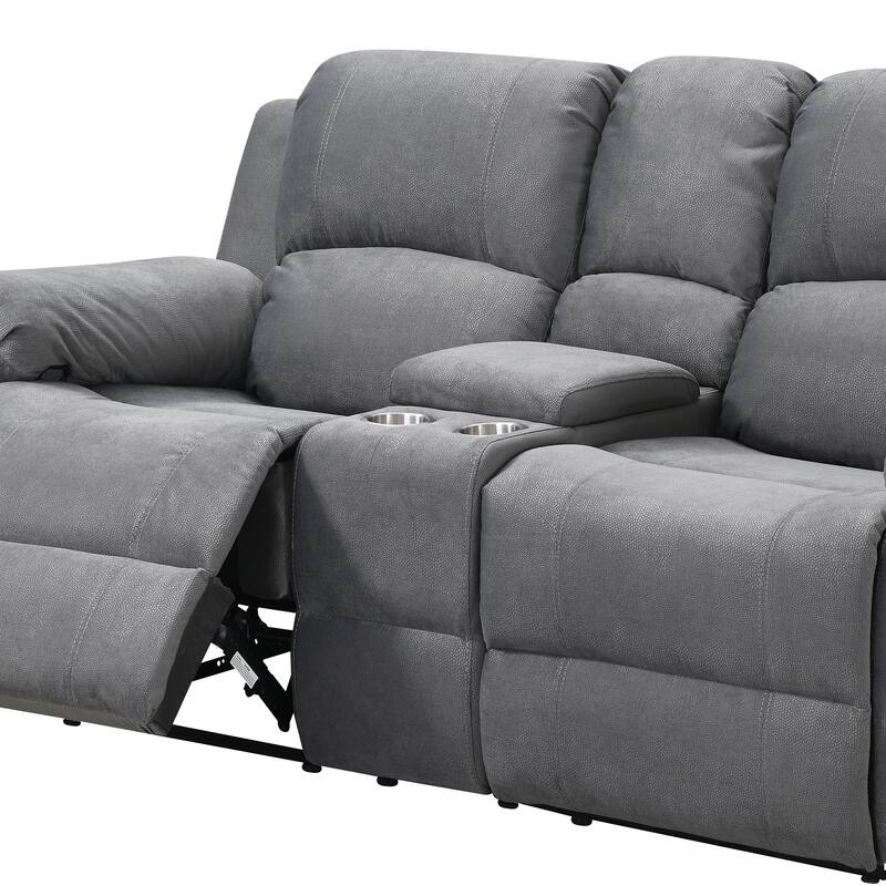 Tracey Transitional Loveseat with Storage Console