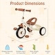 preview thumbnail 12 of 16, Tricycle Kids Trike with Adjustable Seat, Storage Basket and Limited Steering - 27" x 16" x 22" (L x W x H)