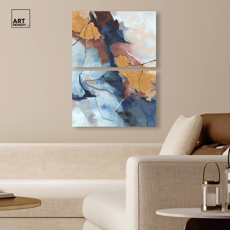 Heaven and Earth Canvas Set of 2 by Art Remedy, Gallery Wrapped