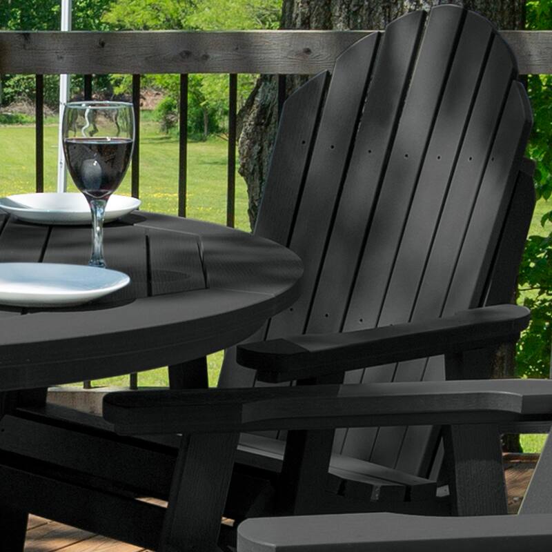 Hamilton 5-piece Outdoor Dining Set - 48" Round Table, Dining-height