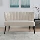 preview thumbnail 48 of 55, Becca Channel Tufted Settee by Jennifer Taylor Home
