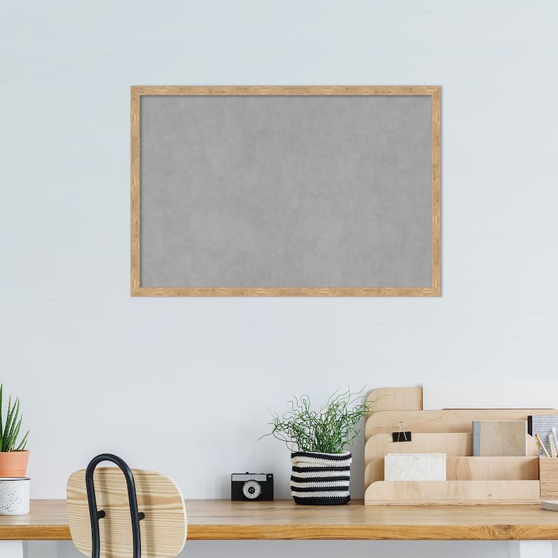 Amanti Art Imprint Light Bronze Framed Magnetic Board