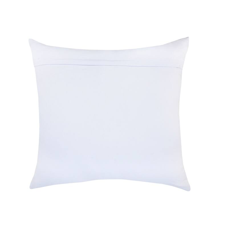 Handwoven Coastal Chevron Throw Pillows - 18" - Yellow and Blue - Set of 2