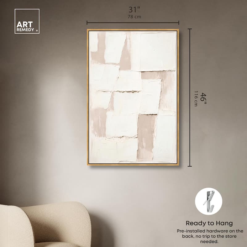 Plastered Planes II Canvas by Art Remedy