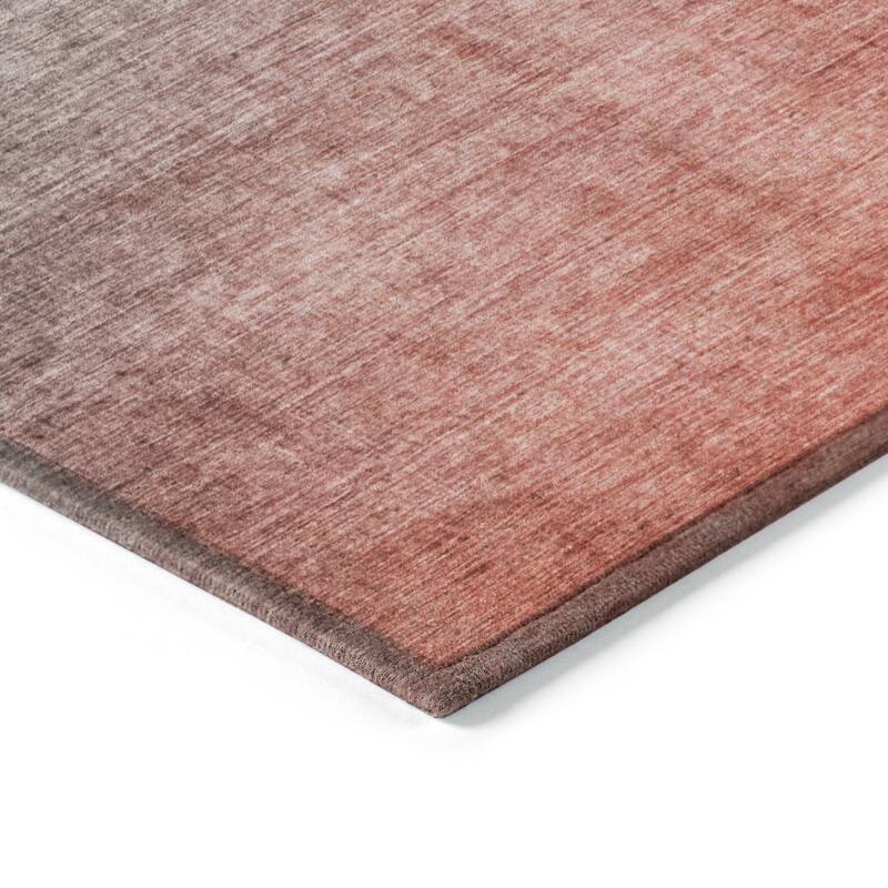 Machine Washable Indoor/ Outdoor Modern Ombre Chantille Rug