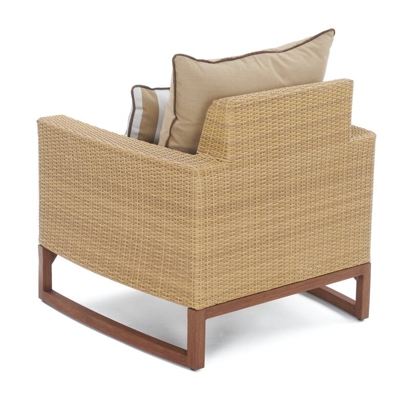 Mili 5 Piece Sunbrella Outdoor Patio Club Chair & Ottoman Set