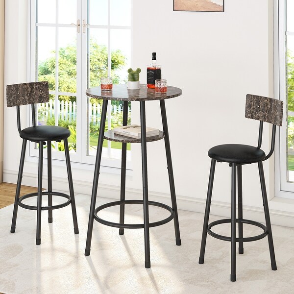 small outdoor pub table set