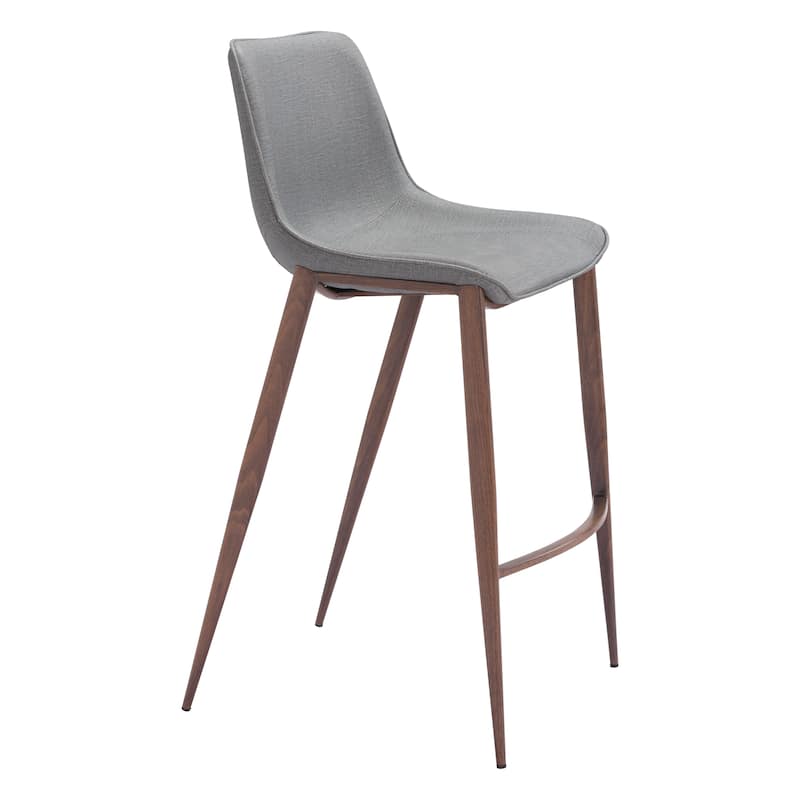 Magnus Barstool Slate Gray & Walnut