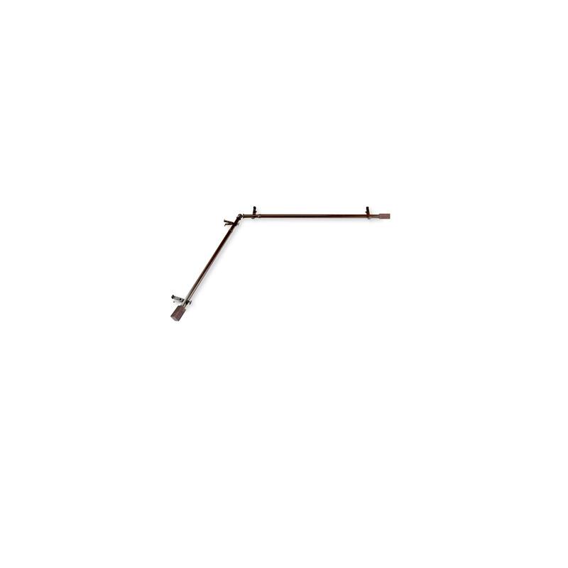 Gothic Glamour Curtain Rods Hardware Set - Steel Resin Finials 360 Rotation - M