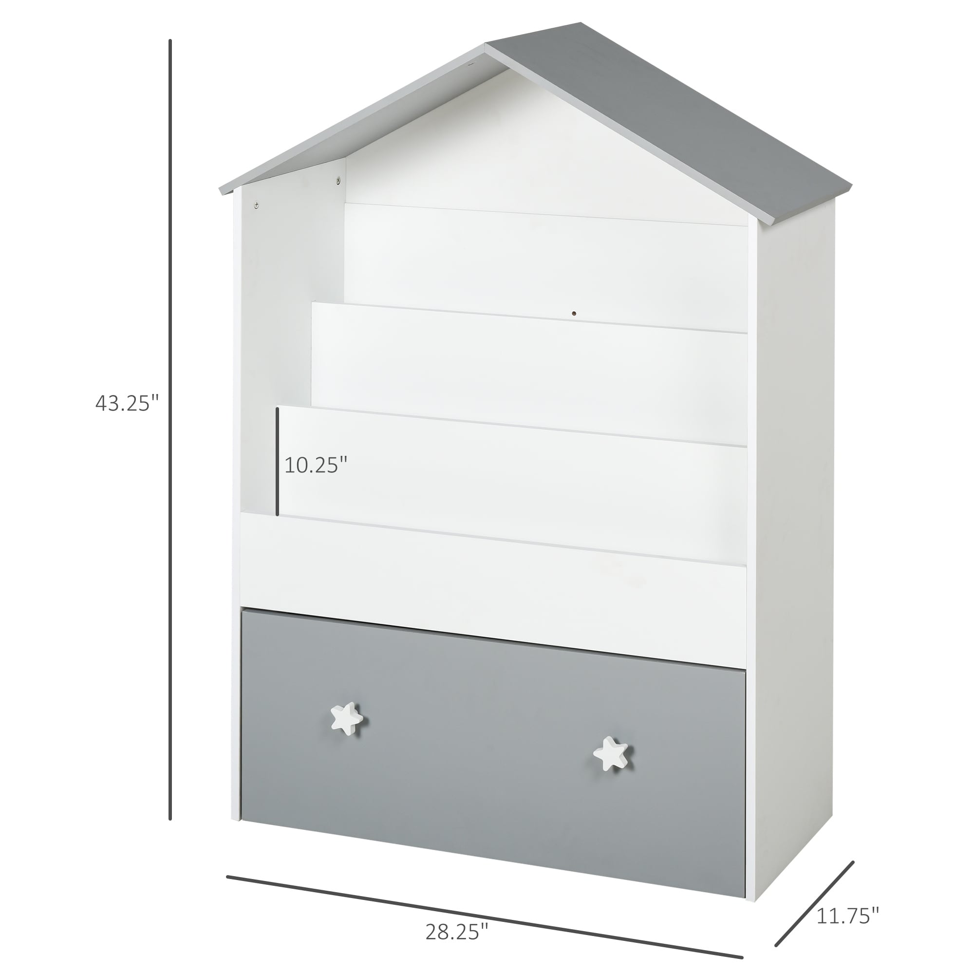 childrens bookcase with storage