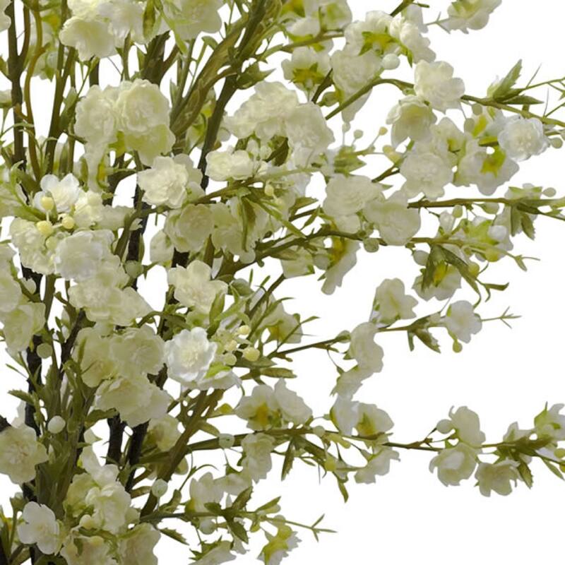 Silk Cherry Blossom Arrangement with Vase - Decorative Flowers for Home Decor - 30