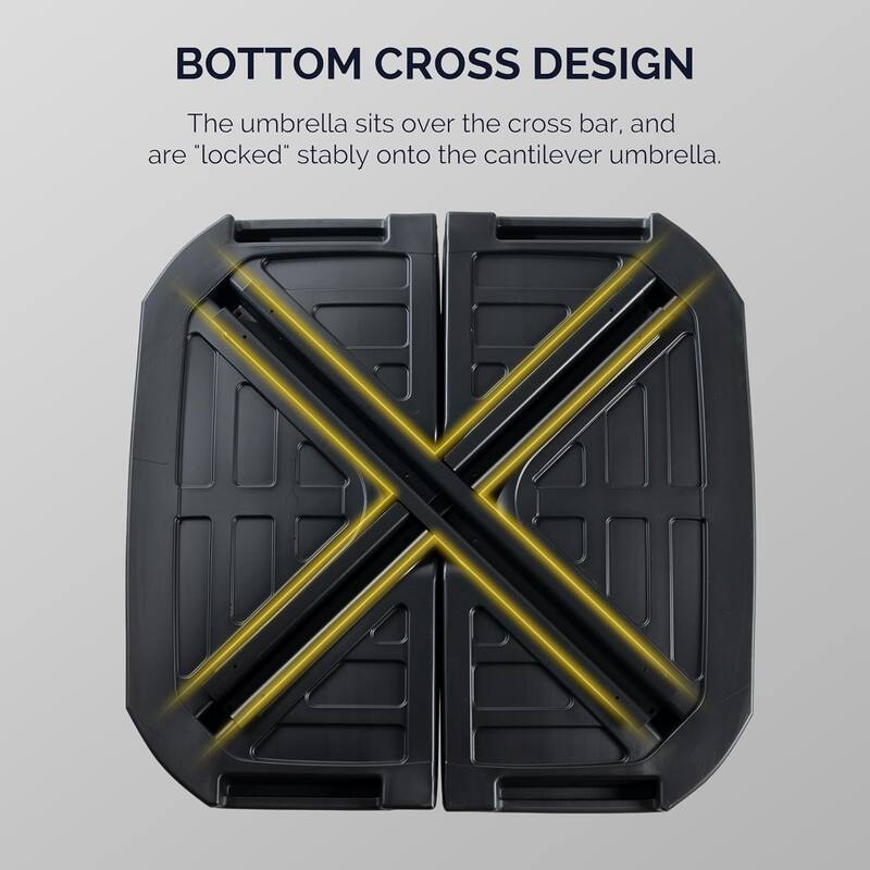 PURPLE LEAF Double Top 9x11/10x12/10x13ft Rectangle Umbrella Large Cantilever Outdoor Classic Umbrella with Base