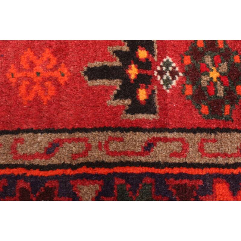 ECARPETGALLERY Hand-knotted Andelz Red Wool Rug - 4'0 x 6'4
