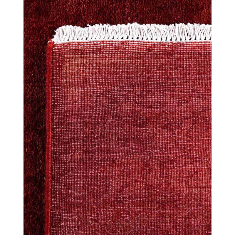 Overdyed, One-of-a-Kind Hand-Knotted Area Rug - Rust - 2' 6" x 9' 4"
